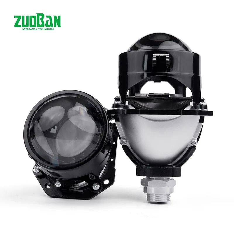 Lampu depan lensa lampu ganda satu cangkir plug-and-play 2,5 inci T0325